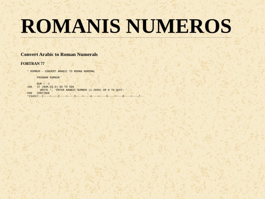 romnum screenshot