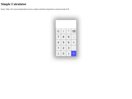 simpcalc2 screenshot