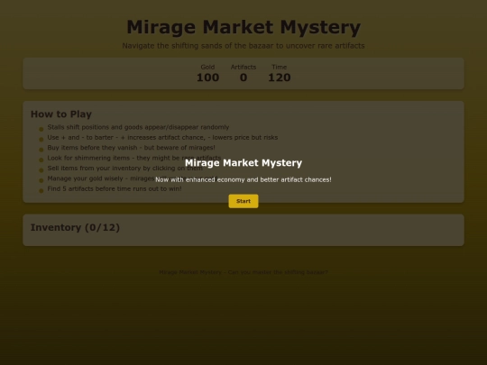 mirage_market_mystery screenshot