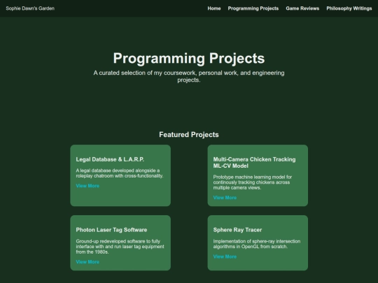 projects screenshot