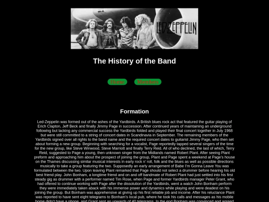history screenshot