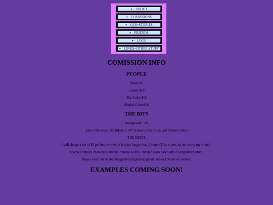 comissions screenshot