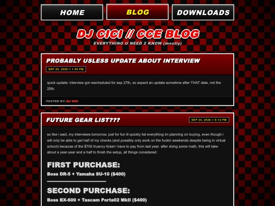 blog screenshot