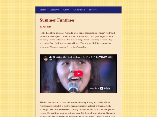 posts/2026-07-13-Summer-Funtimes screenshot