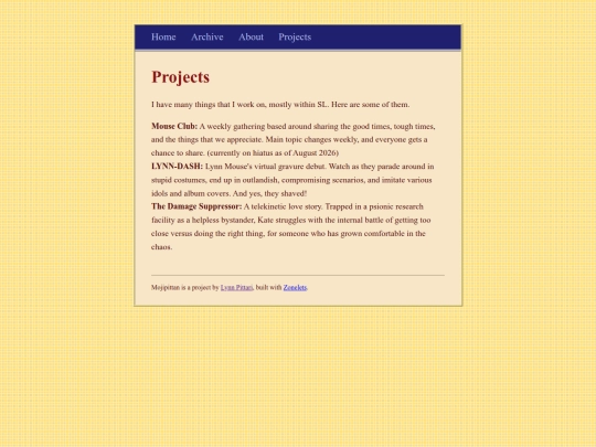 projects screenshot