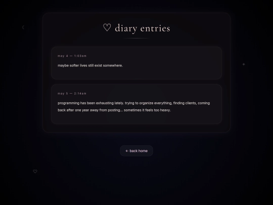 diary screenshot