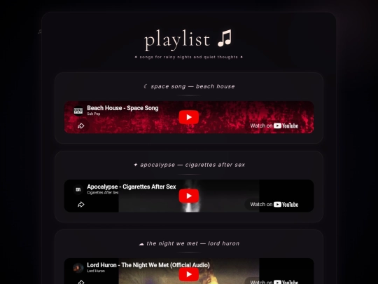 playlist screenshot