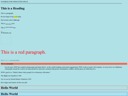 test screenshot