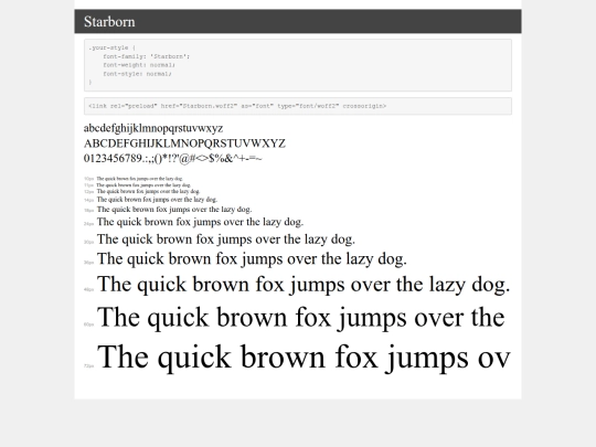 fonts/demo screenshot
