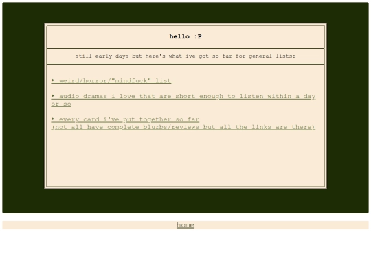 lists screenshot
