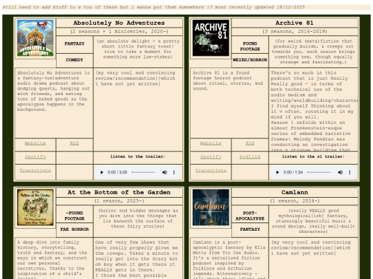 lists/a-z screenshot