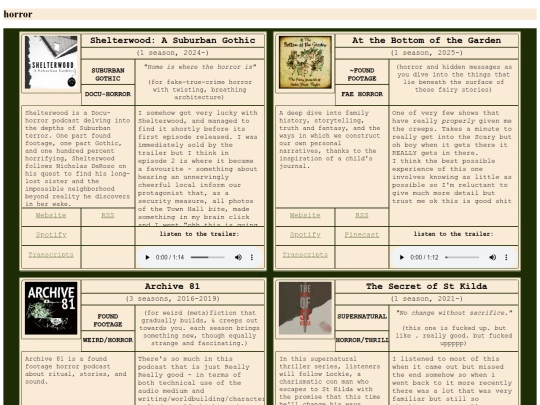 lists/zniv screenshot