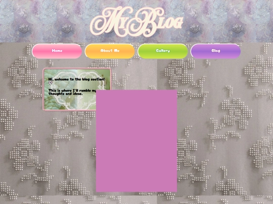Blog screenshot