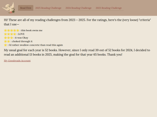 reading list screenshot