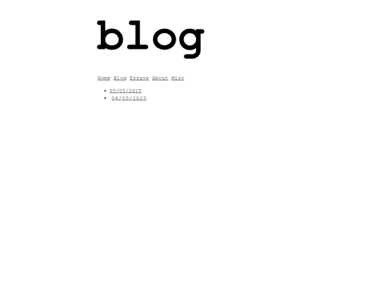blog screenshot