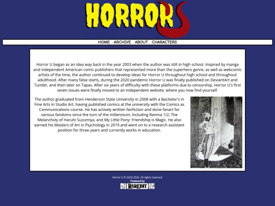 Horror-U/about screenshot