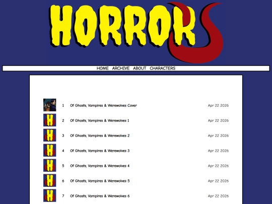 Horror-U/archive screenshot