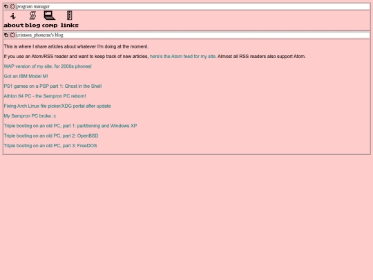 blog screenshot