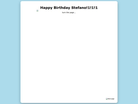 birthday screenshot