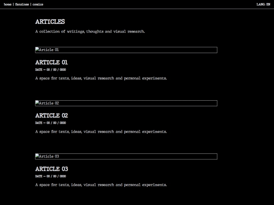articles screenshot