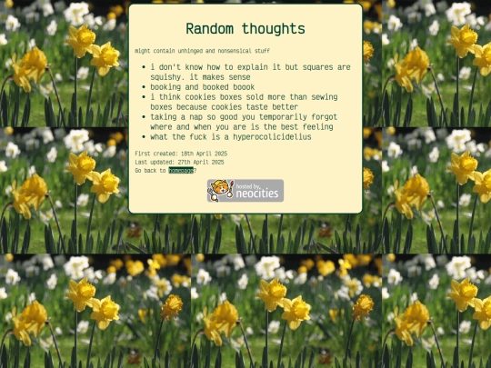 random-thoughts screenshot