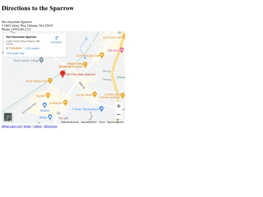 directions screenshot