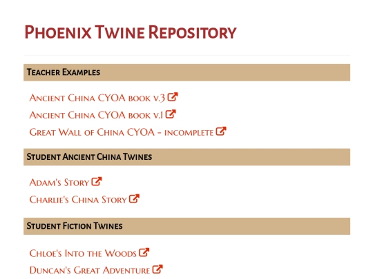 INDEX PAGE screenshot