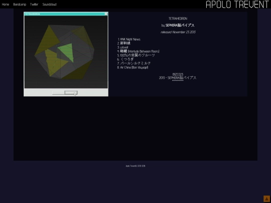 tetrahedron screenshot