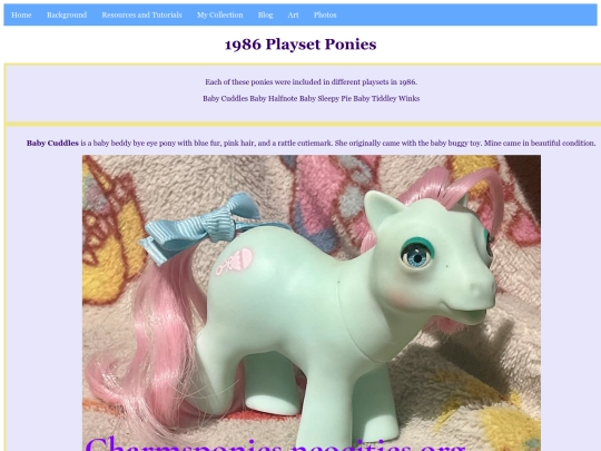 my collection pages/g1/1986playsetponies screenshot