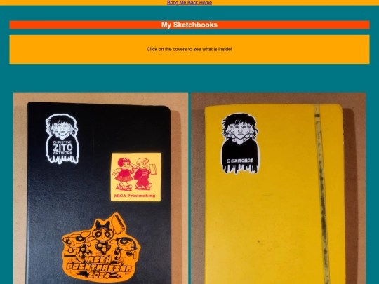 Sketchbooks screenshot