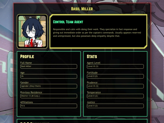 agent profiles/basil-miller screenshot