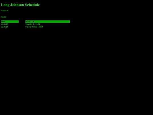 schedule screenshot