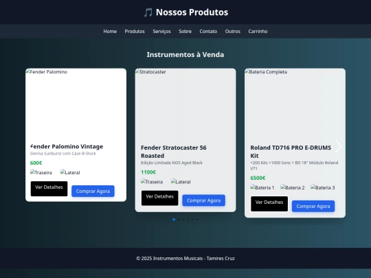 produtos screenshot