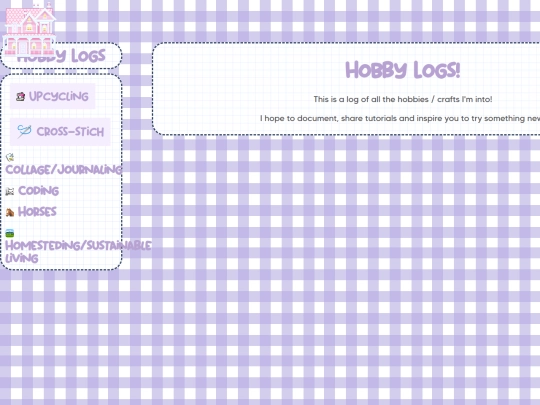 Personal/Hobby-Logs/Hobby-Log-Home screenshot
