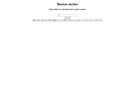 Calculadora screenshot