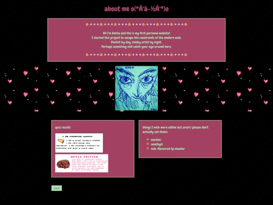 about-me screenshot
