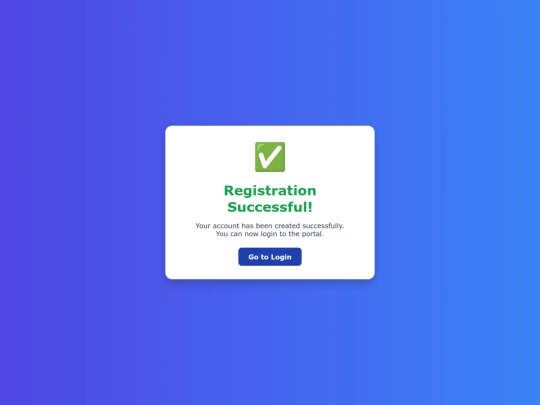 imran/register success screenshot