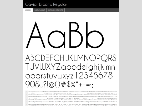 fonts2026/Caviar-Dreams-fontfacekit/web fonts/caviardreams_regular_macroman/CaviarDreams-demo screenshot