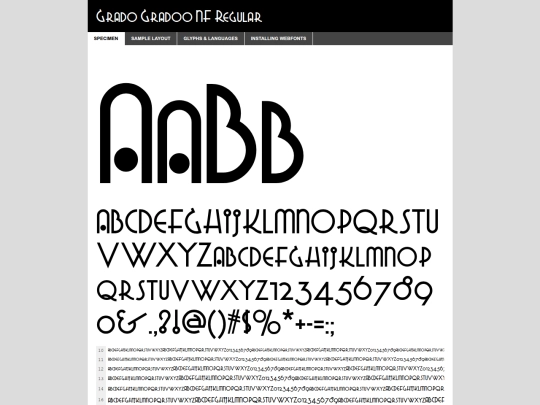 fonts2026/gradogradoonnf/gradogradoonf-demo screenshot