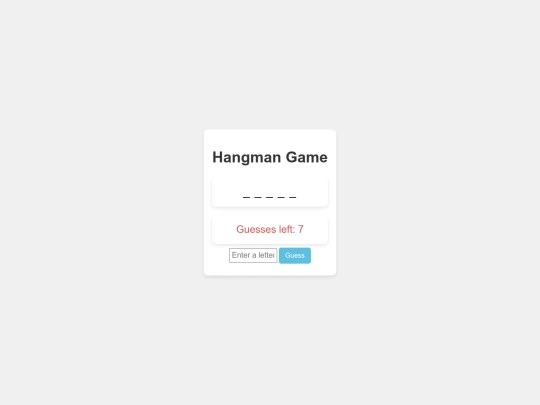 hangman screenshot