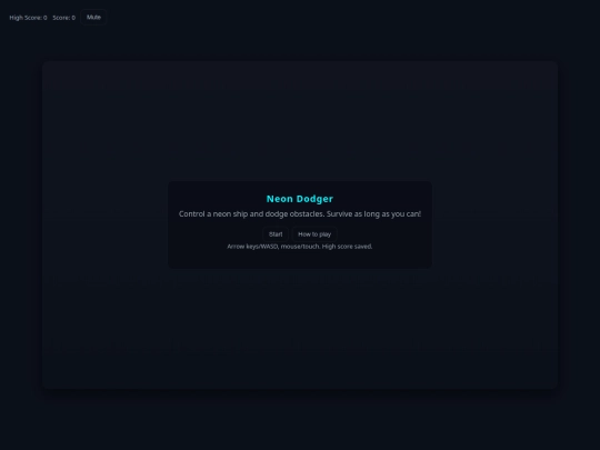 neon_dodger screenshot