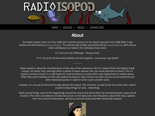 Radio-Isopod/about screenshot