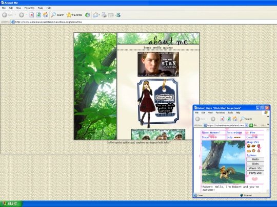 aboutme/quizzes screenshot