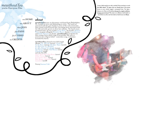 mewithoutyou/about screenshot