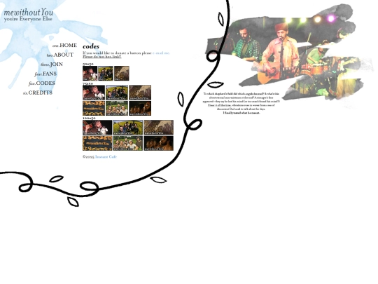 mewithoutyou/codes screenshot