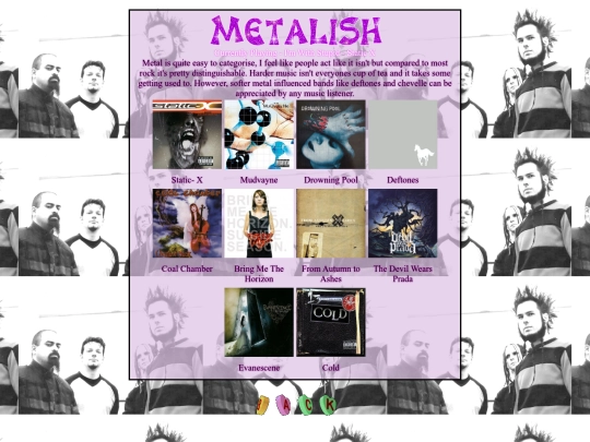 music/metal screenshot