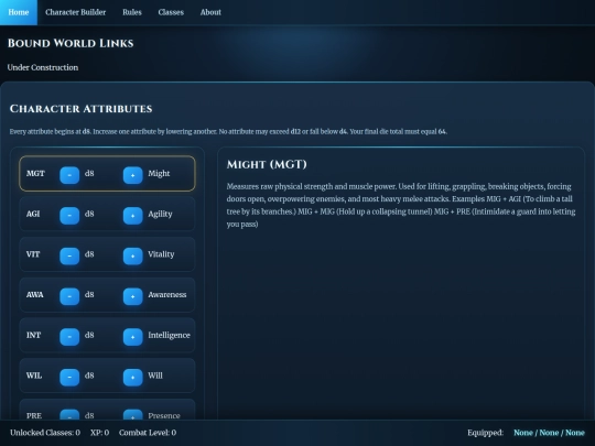 characterbuilder screenshot