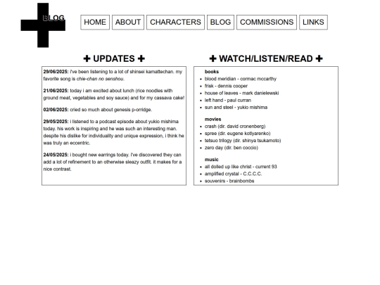 blog screenshot