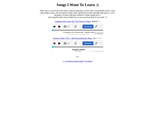 music/tolearn screenshot
