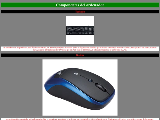 Componenetes del ordenador/Segundo trabajo screenshot
